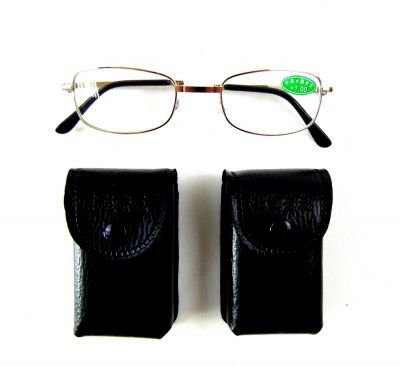 Очки для зрения складные с металлической оправой с диоптриями +3,5 ― cena-optom.ru - Всё по одной цене