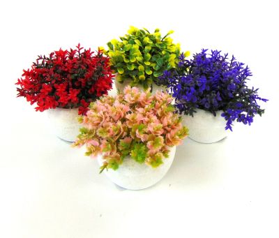Цветок в керамическом горшке 6*9 см.1 шт. ― cena-optom.ru - Всё по одной цене