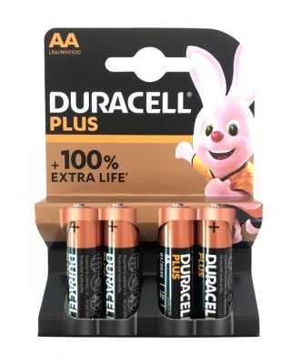 Батарейки Duracell PLUS АА пальчиковые 4  шт, ― cena-optom.ru - Всё по одной цене