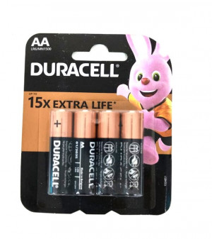 Батарейки Duracell 15 Х EXTRA LIFE  АА пальчиковые 4  шт,