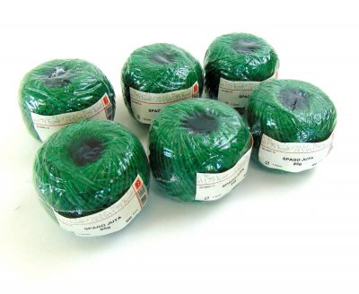 Шпагат джутовый зеленый 85 грамм 57 метров  ― cena-optom.ru - Всё по одной цене