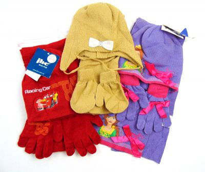 Комплект детский шапка+шарф+перчатки  ― cena-optom.ru - Всё по одной цене