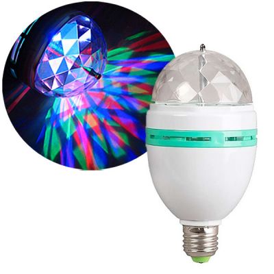 Вращающаяся LED светодиодная диско лампа  ― cena-optom.ru - Всё по одной цене