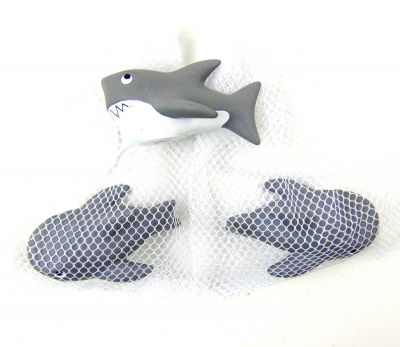Игрушка резиновая в индивидуальной упаковке Акула  9 см.1 шт. ― cena-optom.ru - Всё по одной цене