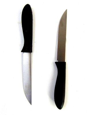 Нож с прорезиненной ручкой 24 см. ― cena-optom.ru - Всё по одной цене