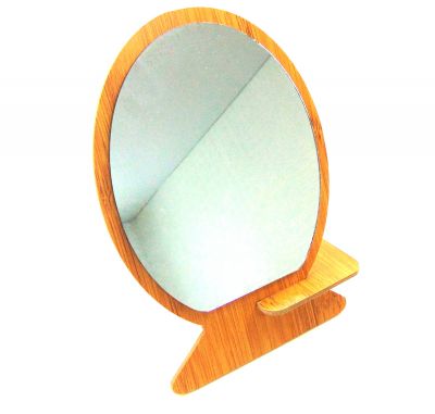 Зеркало деревянное на подставке 14*20 см.1 шт. ― cena-optom.ru - Всё по одной цене