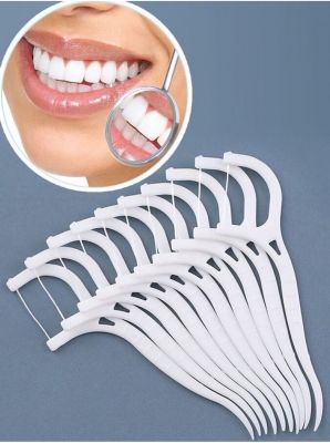 Зубная нить с зубочисткой 30 шт. ― cena-optom.ru - Всё по одной цене