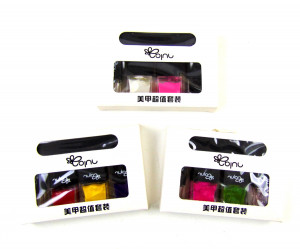 Набор лак для ногтей 4 шт.+ пилочка срок годности истек