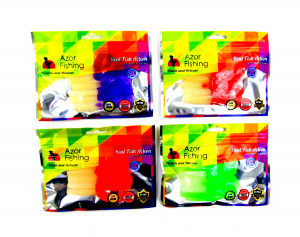 Твистеры с ультрафиолетовым покрытием силикон 5 шт.8 см.