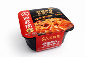 Лапша саморазогревающаяся Хо-го со вкусом пряно-острых  рыбных фрикаделек 280 гр.