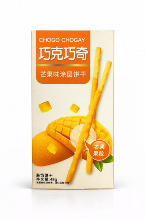 Палочки в глазури со вкусом манго QiaoKeQiaoQi 48г