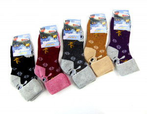 Носки женские термо 20%ангора 60%верблюжья шерсть р.37-41 /12 пар в упаковке/ 1 пара