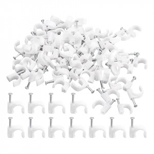 Скоба крепежная круглая кабеля 50 шт.