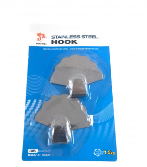 Крючки металлические самоклеющиеся 2 шт.5*6 см.