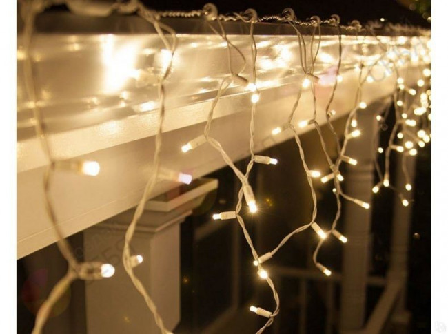 Гирлянда Бахрома Теплый белый 6 м.50 см.