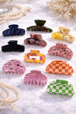 Заколка краб пластик 5-7 см.1 шт.