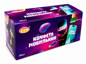 Конфета Мобильник ZVN TM (ЗВН) 3г,1 шт./30шт в коробке/