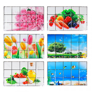 Наклейка интерьерная на кафельную плитку 75*45 см.1 шт.