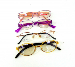 Очки имиджевые с металлической оправой и  дужками 1 шт.