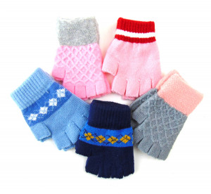 Перчатки без пальцев детские 1 пара