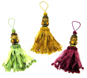 Прихват для штор с камнями 27 см.1 шт.