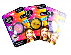 Тени для век с блестками ТИК ТОК  блогеры рекомендуют 5,3 г.