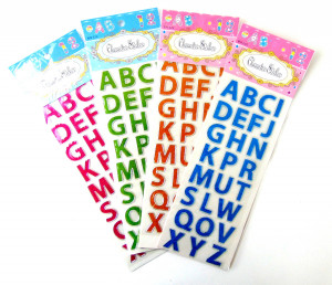 Набор стикеров Буквы 13*40 см.