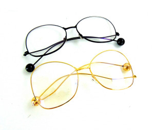 Очки имиджевые с металлической оправой и дужками 1 шт.