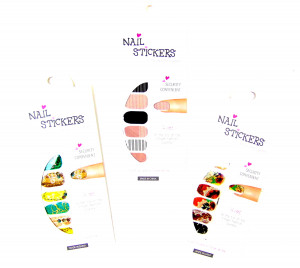 Наклейки для ногтей 12 шт.