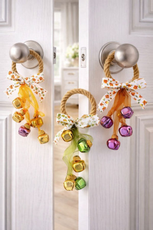 Декор с бубенчиками 22 см.1 шт.