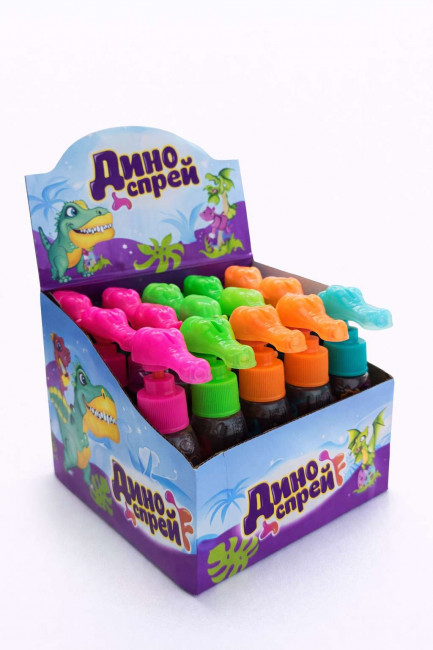 Жидкая конфета спрей "ДИНО спрей" ассорти 28 мл*20шт