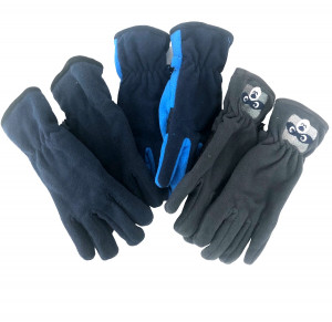 Перчатки детские флисовые 5-8 лет 1 пара