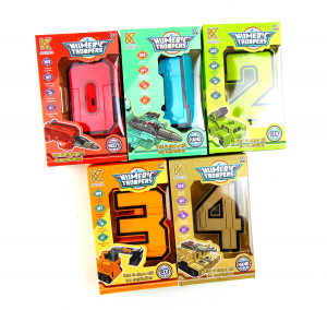 Цифра трансформер от 0 до 4 /5*10*17 см./1 шт.