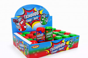 Конфета « Газирофф» со вкусом лимона, со вкусом колы 10г,1 шт./ 30шт в коробке /