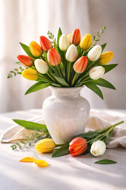 Букет цветов в ассортименте 45-50 см.