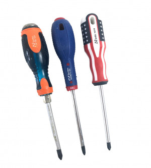 Отвертка крестовая 21 см.1 шт.