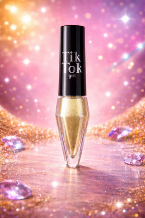 Подводка жидкая для глаз с блестками ТИК ТОК  блогеры рекомендуют 3 мл.