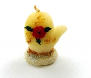 Свеча праздничная Рукавичка 6 см.1 шт.