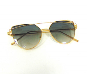 Очки солнцезащитные с металлической оправой и  дужками 1 шт.