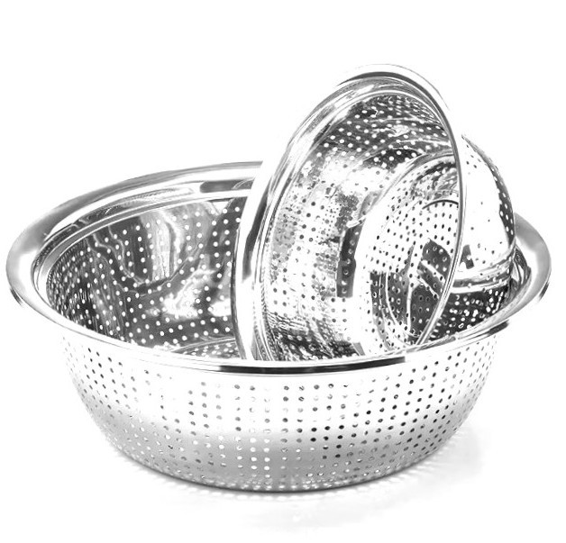Чаша дуршлаг металлический 8*24 см.1 шт.