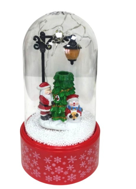 Фонарь новогодний музыкальный с подсветкой 24 см.1 шт.