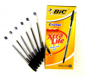 Ручка шариковая черная 1 мм./ 50 шт.в коробке/ 1 шт.