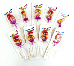 Свеча Цифра для торта 13 см./1 и 2/ 1 шт.