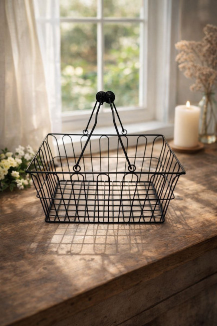 Корзина металлическая 20*28*13 см.1 шт.