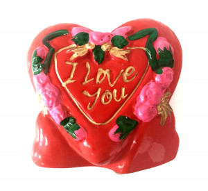 Сувенир керамический I LOVE YOU 8*9 см.1 шт.