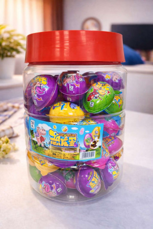 Яйцо шоколадная паста с печеньем 1 шт./ 60 шт.в банке/