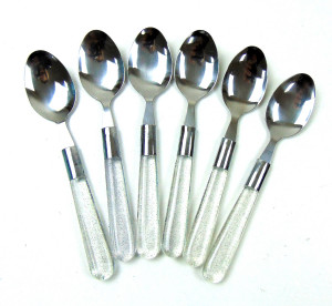 Набор столовых ложек Белый 6 шт.20 см.