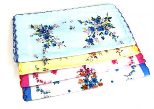 Платочек носовой женский 100% коттон 30 см./ 10 шт.упаковка/ 1 шт.