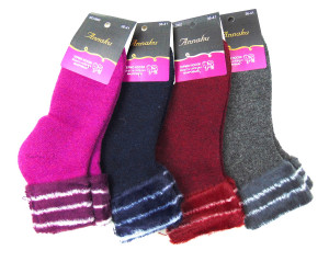 Носки женские термо махровые 85%шерсть собаки р.36-41/10 пар в упаковке/ 1 пара