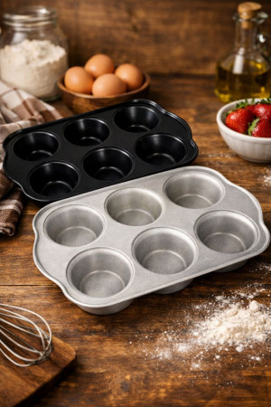 Форма антипригарное покрытие 6 ячеек 28,5*18*3 см.1 шт.